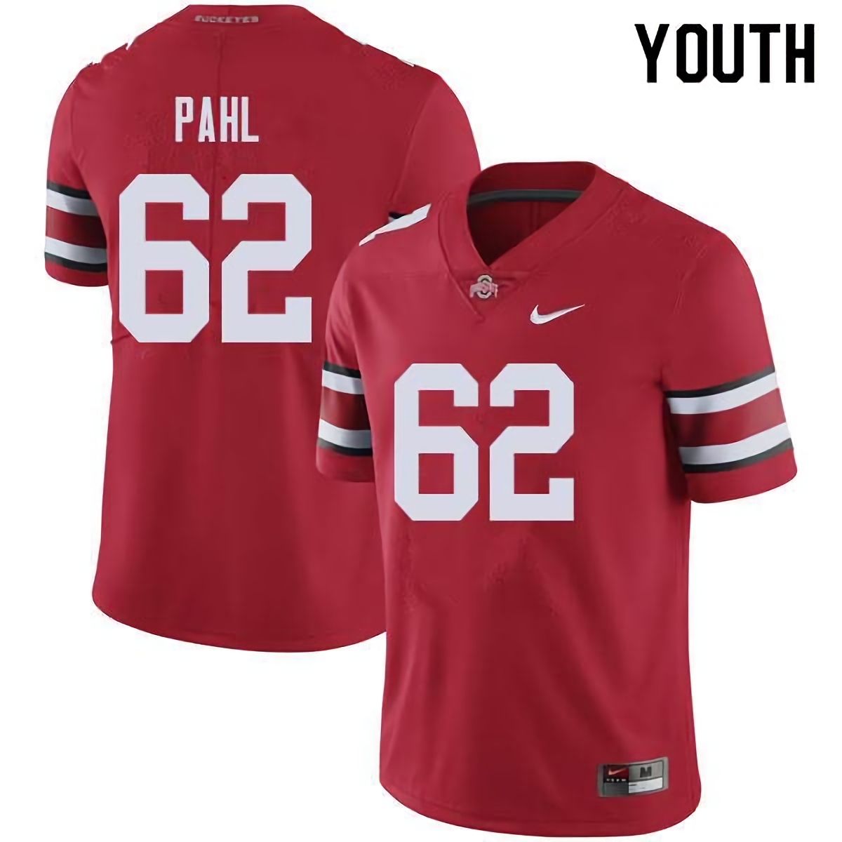 Brandon Pahl Ohio State Buckeyes Youth NCAA #62 Nike Red College Stitched Football Jersey TZX1456KT